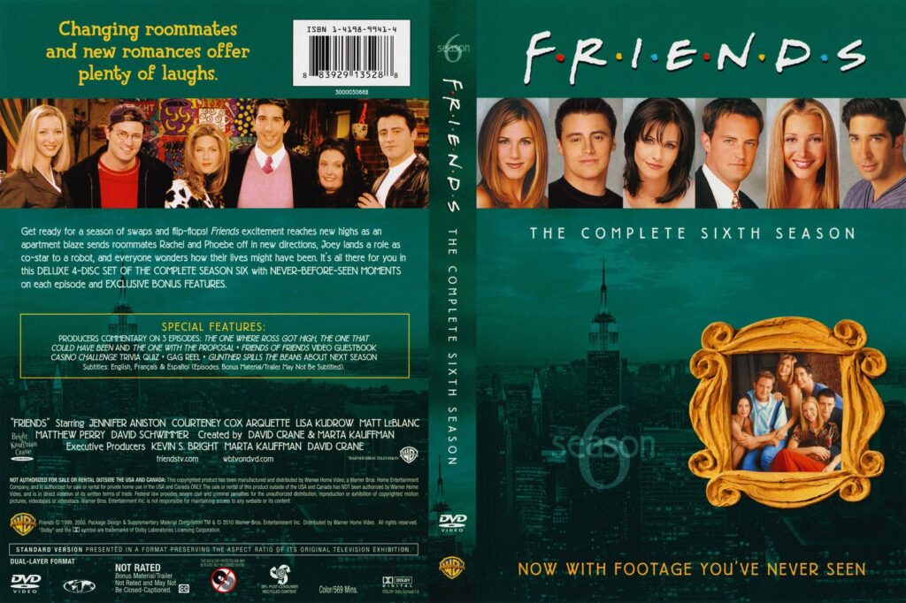 Friends Season 6 DVD Cover